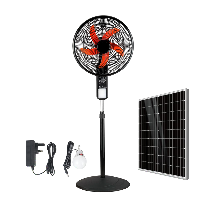 FS-18M 18-Inch Household Solar Fan with Lithium Battery LED Light and Bluetooth Speaker